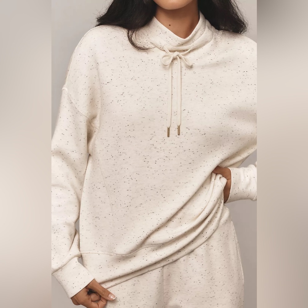 NWT Size L - Varley Double soft Oakdale Sweatshirt Ivory (NWT $180) - Picture 6 of 16